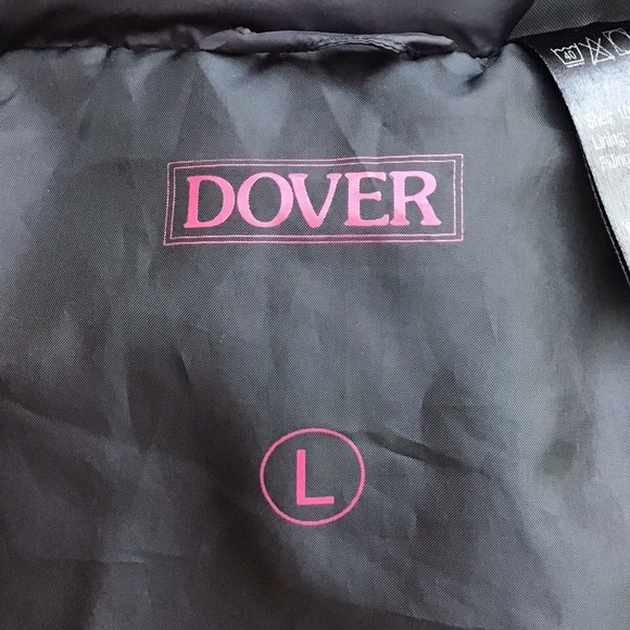 Dover Black Quilted Packable Down Jacket Coat Size Large - Picture 5 of 7